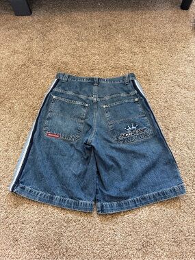 90s Jnco Grail side stripes jorts baggy size 33 good condition